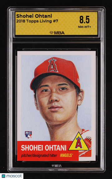 2018 Topps Living Shohei Ohtani #7 Rookie MBA 8.5