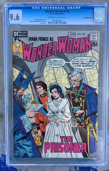 Wonder Woman #194 (1971) CGC 9.6 -- O/w to White pgs; Rocky Mountain copy