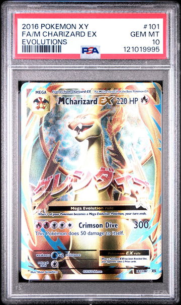 2016 Pokemon XY Evolutions M Charizard Ex #101 /108 PSA 10