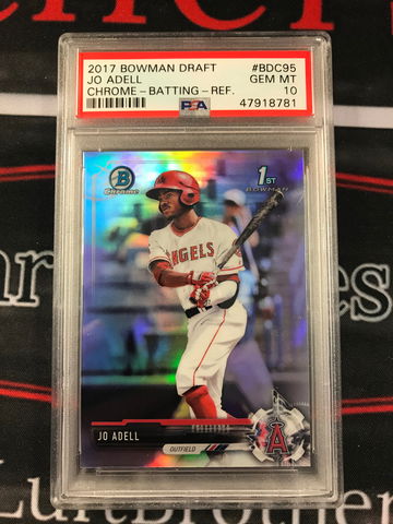 Jo Adell 2017 Bowman Chrome Draft Refractor PSA 10