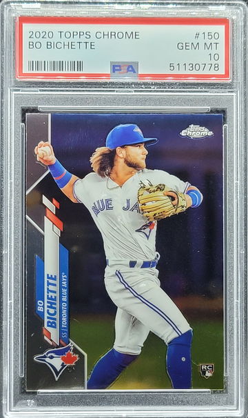 2020 Topps Chrome #150 Bo Bichette Rookie RC PSA 10 Toronto Blue Jays