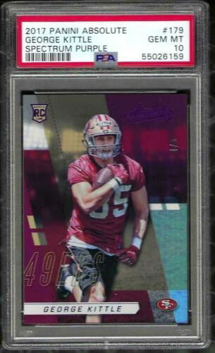 2017 George Kittle Absolute Purple 4/5 PSA 10