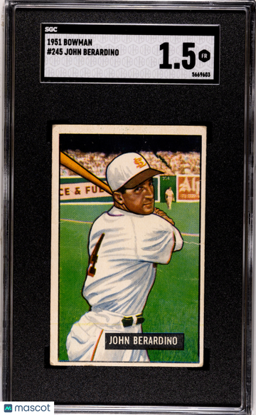1951 Bowman John Berardino #245 SGC 1.5