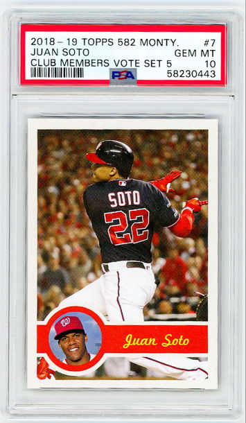 2018-19 Topps 582 Montgomery Club Juan Soto