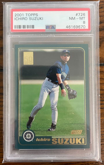 Ichiro Suzuki 2001 Topps PSA 8