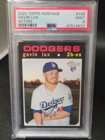 2020 Topps Heritage Gavin Lux Psa 9