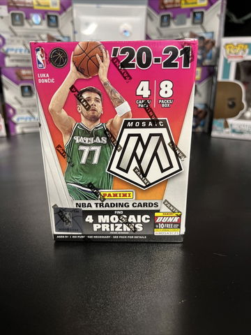 20-21 Mosaic NBA Unopened Blaster Box! 32 Cards! Mosaic Prizms! LaMelo RC!