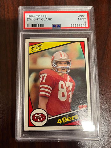 1984 Topps Dwight Clark PSA 9