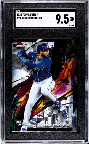 2024 Topps Finest Junior Caminero #24 RC SGC 9.5