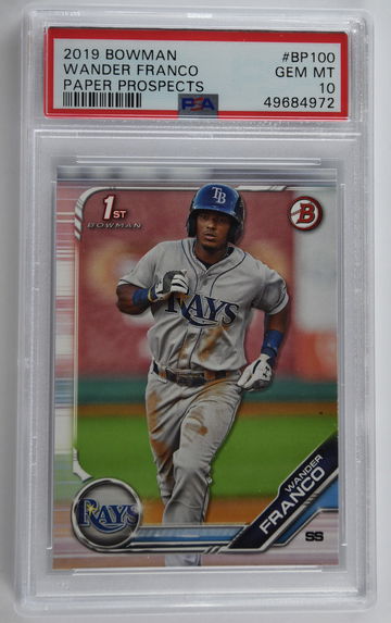 2019 Bowman Wander Franco PSA 10 #BP100