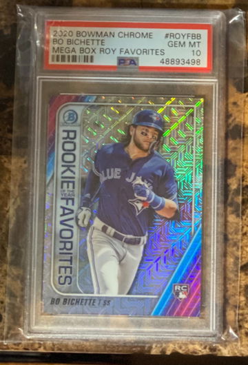2020 Bo Bichette Bowman Chrome Mega Box ROY Favorites Gem Mint 10 ROYFBB