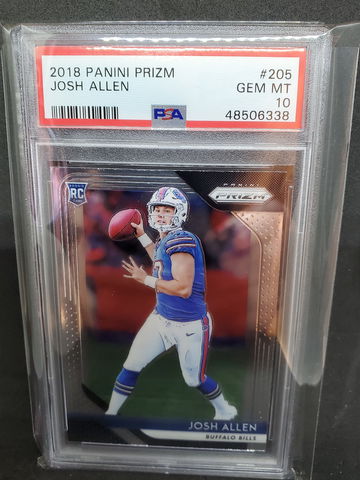 2018 JOSH ALLEN PRIZM PSA 10 RC