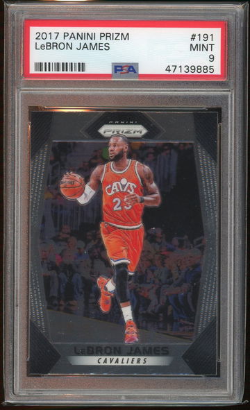 Lebron James 2017 Panini Prizm PSA 9