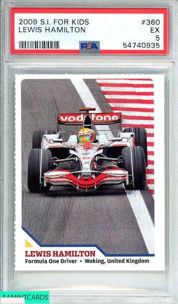 2009 S.I. FOR KIDS LEWIS HAMILTON #360 FORMULA 1 RC PSA 5 EX