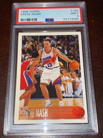 1996 Topps Steve Nash Rc PSA 9