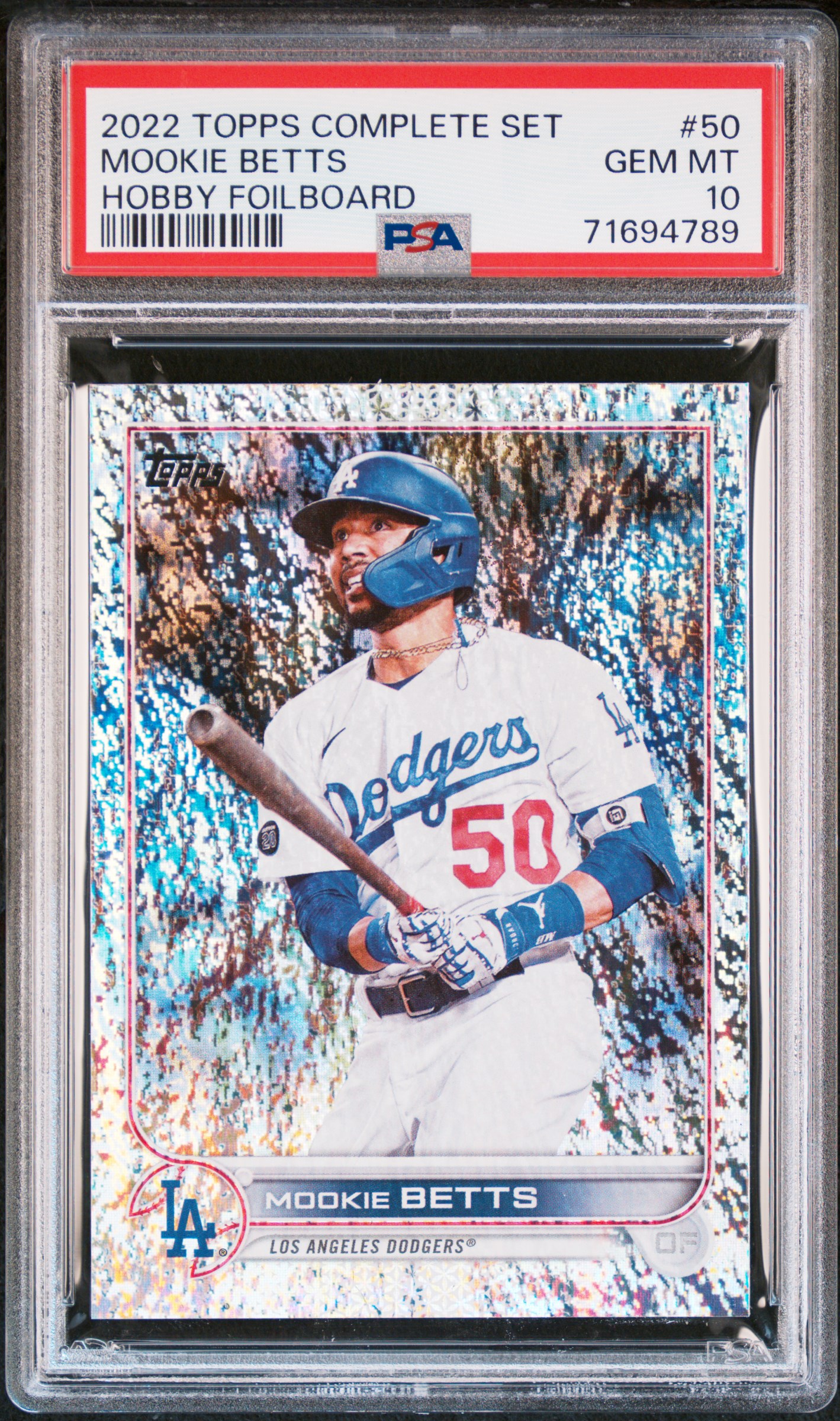 2022 Topps Complete Set Baseball Mookie Betts #50 PSA 10 71694789