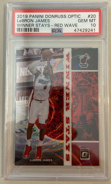 2019 LeBron Optic Winner Stays Red Wave