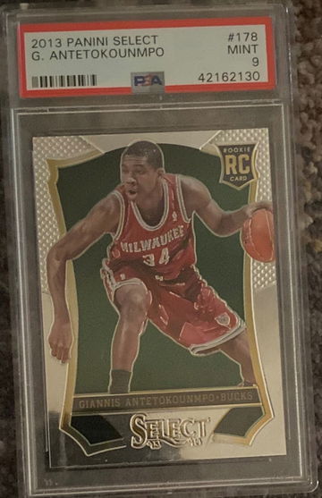Giannis Antetokounmpo 2013 Panini Select RC #178 PSA 9