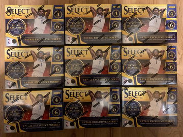 9 x 2020-21 Panini Select NBA Blaster Boxes