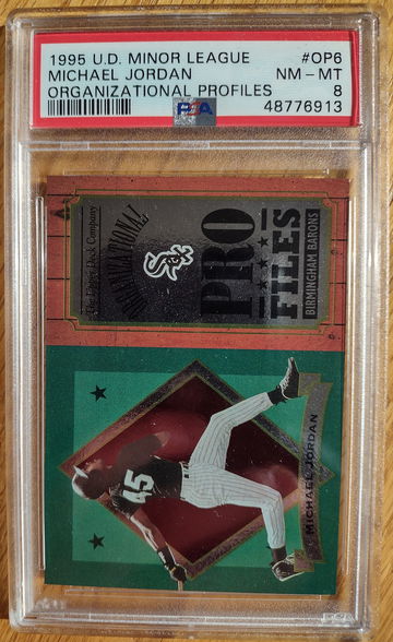 1995 Upper Deck ML Michael Jordan O.P. PSA 8