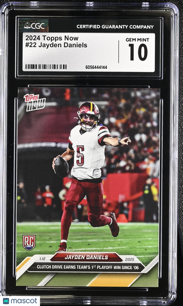 2024 Topps Now Jayden Daniels #22 CGC 10