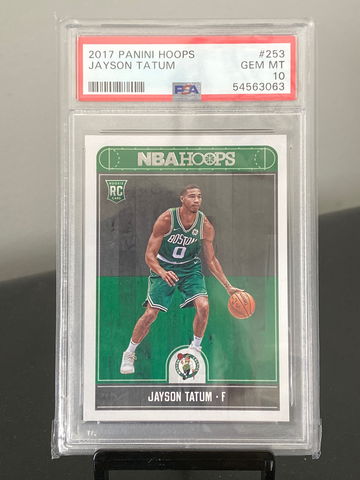 Jayson Tatum 2017 NBA Hoops Rookie Card - PSA 10 - 