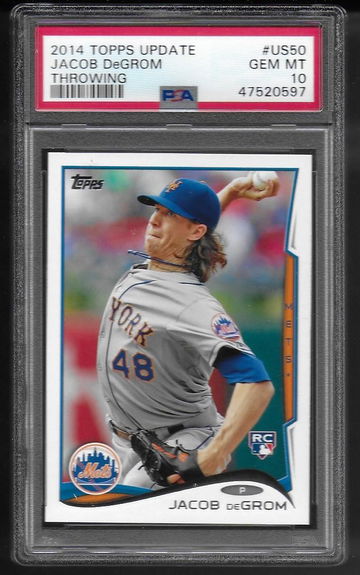 2014 Topps Update Jacob DeGrom PSA 10 Rookie Card #US50