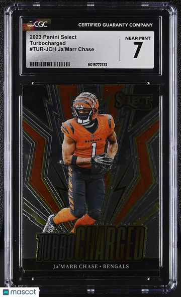 2023 Panini Select Ja'Marr Chase #TUR-JCH Turbocharged CGC 7