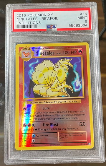 2016 Pokémon XY Evolutions Ninetales Foil PSA 9