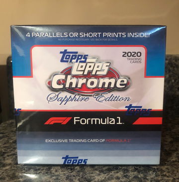 2020 Topps Chrome Sapphire F1 Sealed