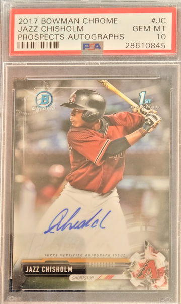 2017 Jazz Chisholm Bowman Chrome PSA 10