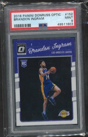 Brandon Ingram 2016 donruss OPTIC #152 PSA 9