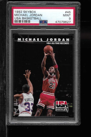 1992 SKYBOX #45 MICHAEL JORDAN PSA 9
