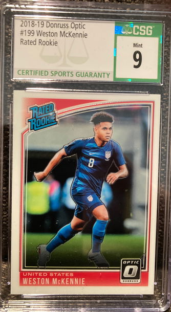 2018 Optic Weston McKennie Rated Rookie CSG 9