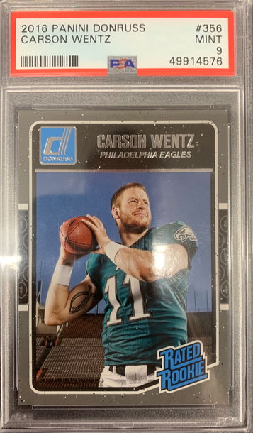 2016 Donruss Carson Wentz Rated Rookie PSA 9 RC 