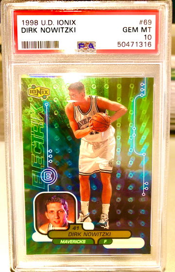 1998 Upper Deck Ionix Dirk Nowitzki - PSA 10 Gem Mint 
