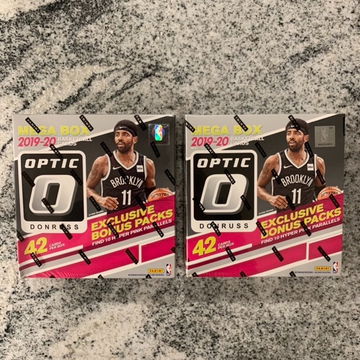2019-20 Panini Optic Basketball Mega Box Lot of 2