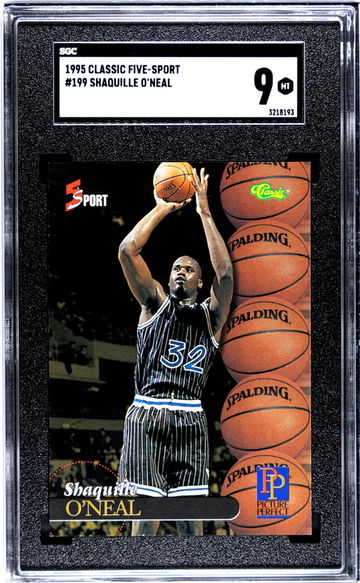 1995 Classic Five-Sport #199 Shaquille O'Neal SGC 9