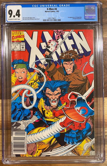X-Men #4 CGC 9.4 1st Omega Red
