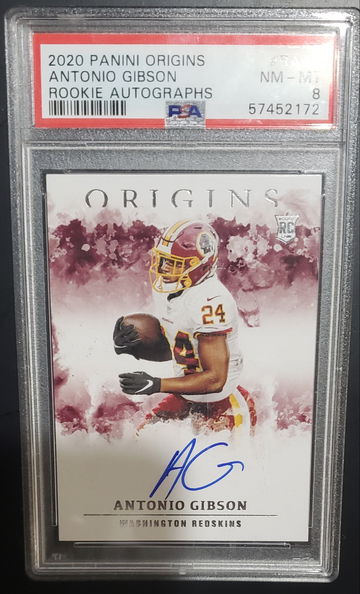 Antonio Gibson Autographed RC 2020 Panini Origins