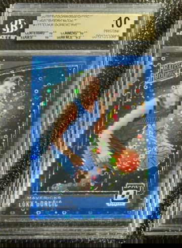 2018 Donruss Optic Blue Fast Break #177 Luka Doncic RC Rookie /50 - BGS 10 POP 2