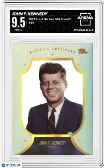 2023 Pieces of the Past John F. Kennedy #34 Arena Club 9.5