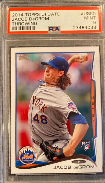 2014 Topps Update DeGrom US 50 PSA 9 