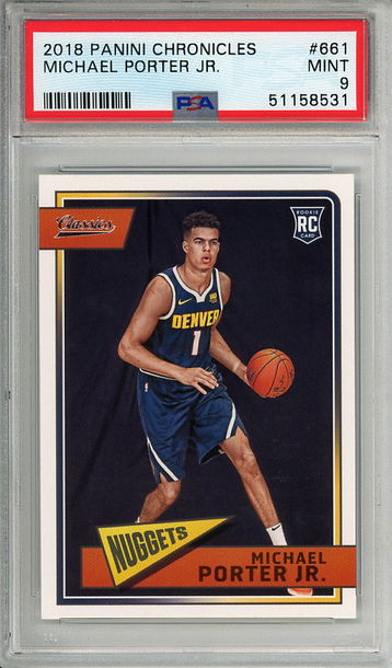 Michael Porter Jr. 2018-19 Panini Chronicles Classics #661 PSA 9 Mint Rookie RC1 8531