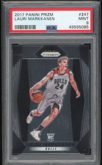 2017 Panini Prizm Lauri Markkanen PSA 9