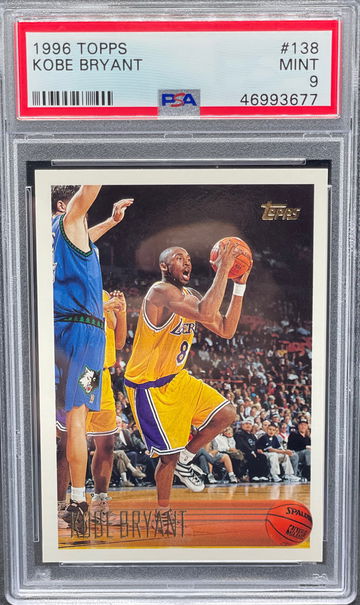 1996 topps Kobe Bryant 138 psa 9 