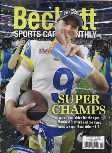 Beckett Sports Card Monthly Price Guide Magazine April 2022 Matthew Stafford Los Angeles Rams