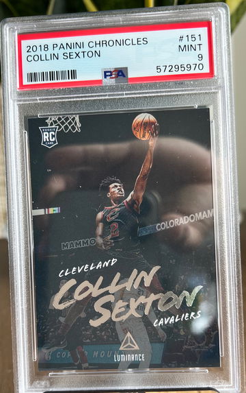 2018-19 Panini Chronicles Luminance COLLIN SEXTON #151 RC Rookie PSA 9 Mint 🔥📈