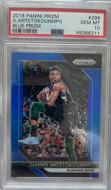 2018 Panini Blue Prizm Giannis Antetokounmpo /199