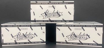 2020 Panini Absolute NFL Cello 3 Box Lot